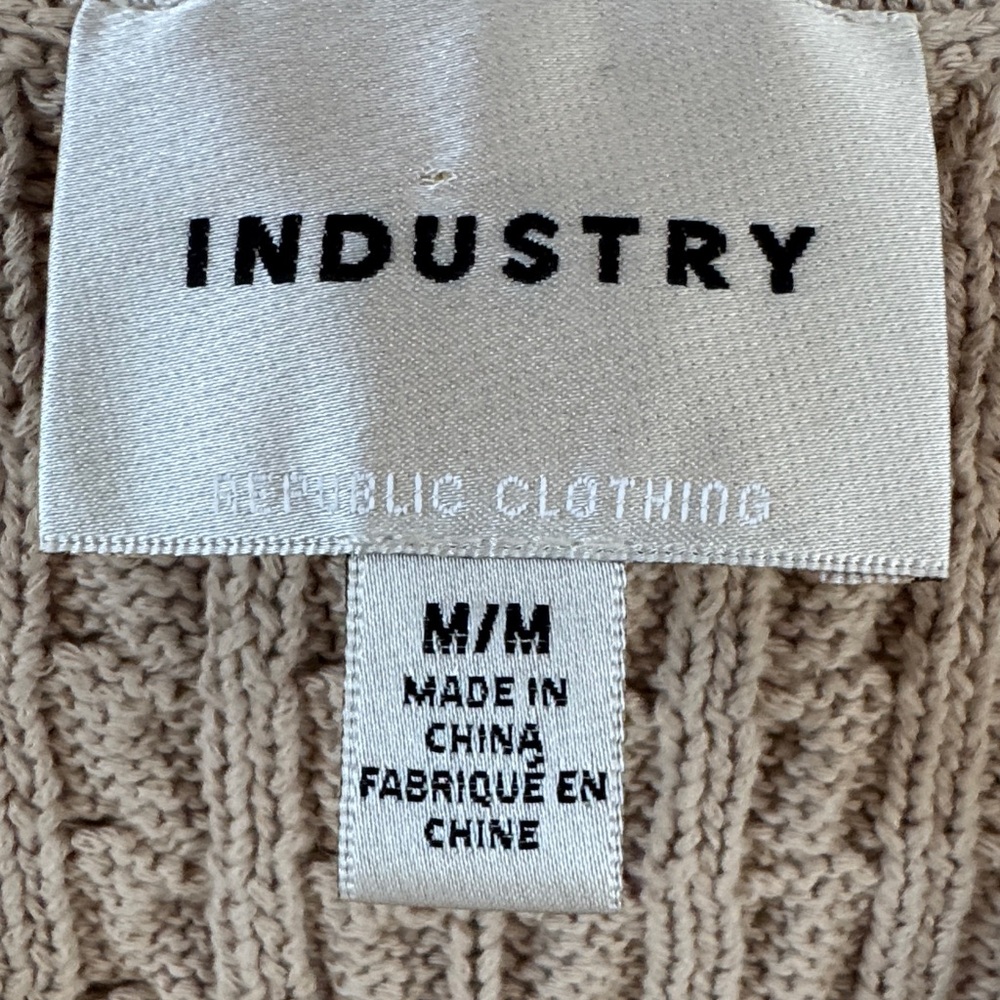 Industry Knit Vest Sweater Size M - Picture 2 of 7